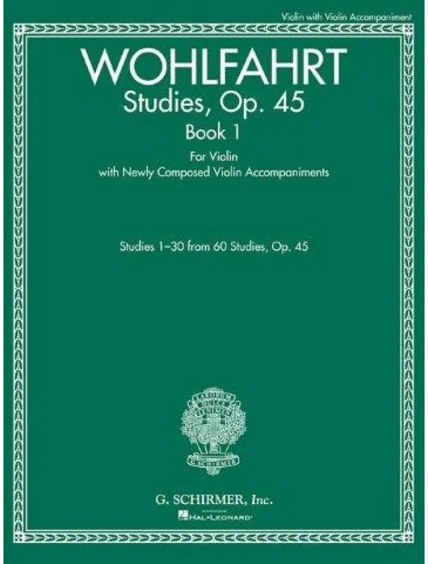 Franz Wohlfahrt Studies, Op. 45 – Book I (noty na housle, duet) Nová Kolekce