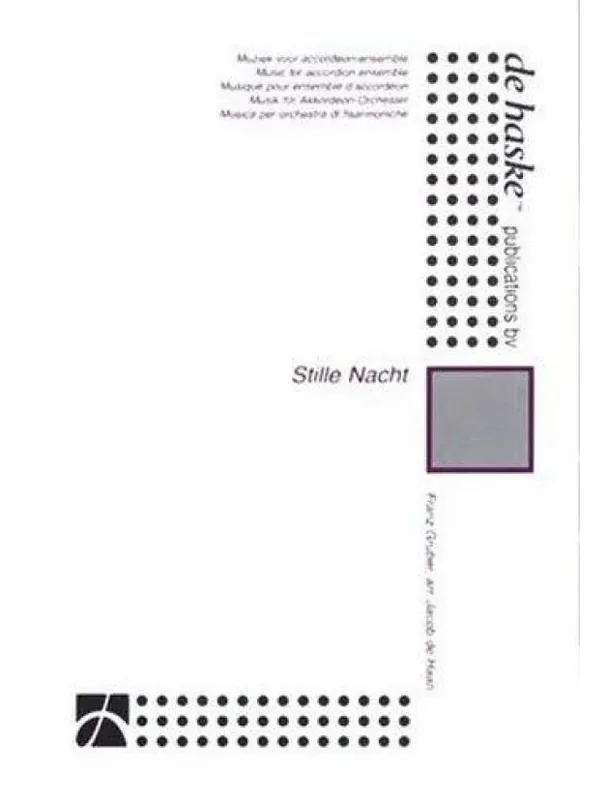 Odeslání Ihned Franz Xaver Gruber Stille Nacht (noty pro akordeonový soubor, party, partitura)