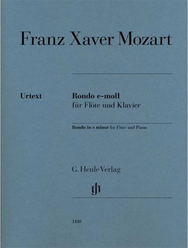 Nejprodávanější Franz Xaver Mozart Rondo in E minor (noty na příčnou flétnu, klavír)