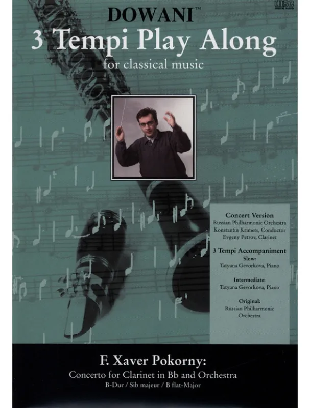 Sleva Franz Xaver Pokorný Concerto in Bb Major (noty na klarinet) (+audio)