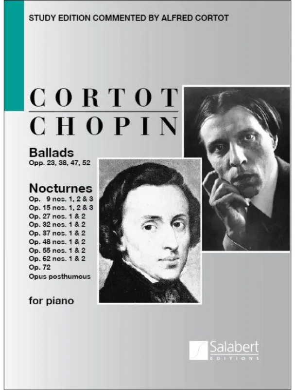 Frédéric Chopin Ballads - Nocturnes (noty na klavír) Autentický