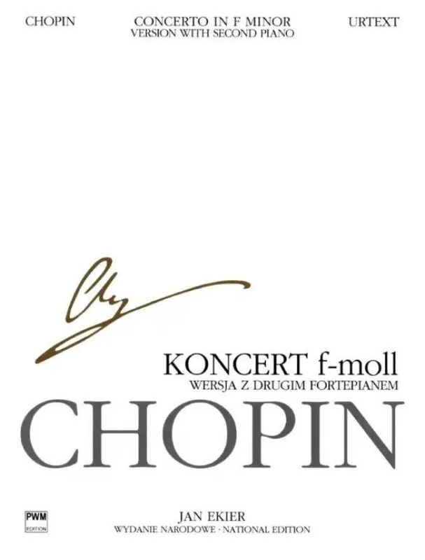 Must-Have Frédéric Chopin Concerto In F Minor Op 21 (noty na čtyřruční klavír)