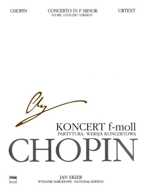 Frédéric Chopin Concerto In F Minor Op 21 (noty na klavir, orchestr) Pouze Dnes