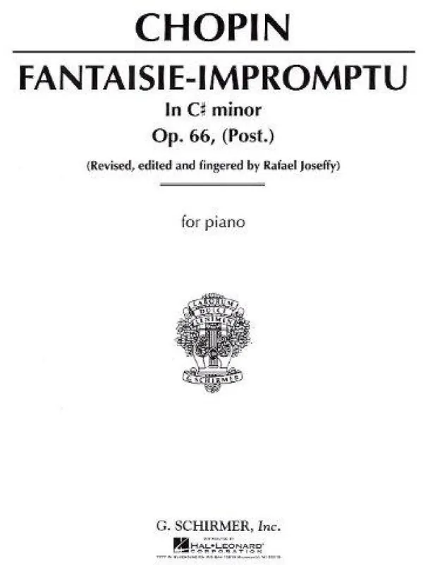 Ověřený Frederic Chopin Fantasie Impromptu In C Sharp Minor Op.66 (noty na sólo klavír)