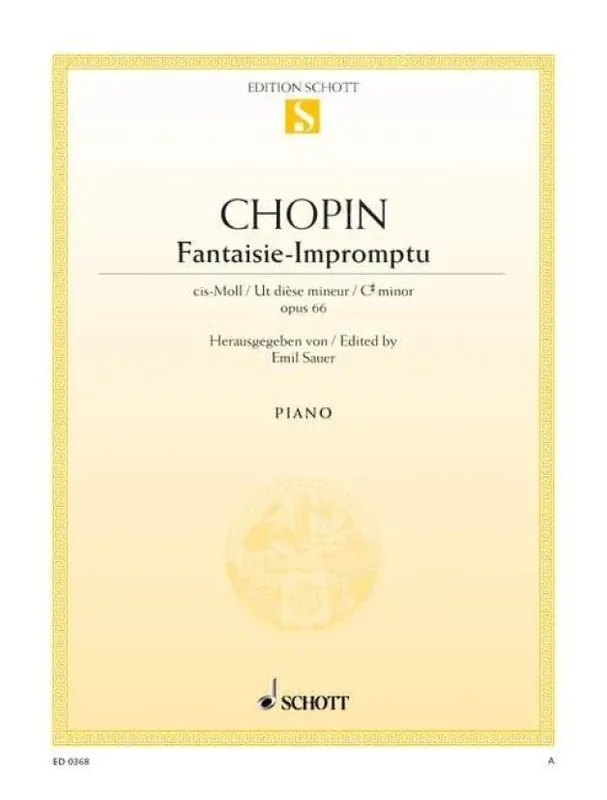 Omezená Nabídka Frédéric Chopin Fantasie-Impromptu C Minor Opus 66 (noty na klavír)