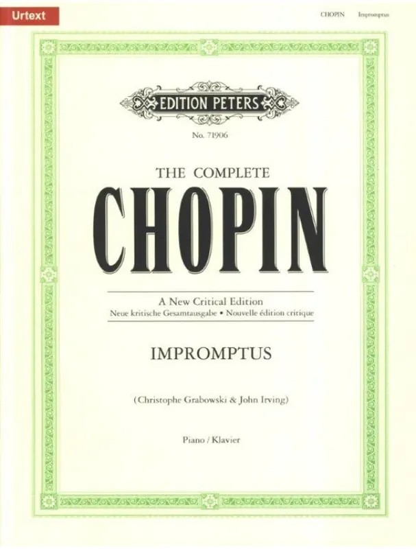 Frédéric Chopin Impromptus (noty na sólo klavír) Horká Nabídka