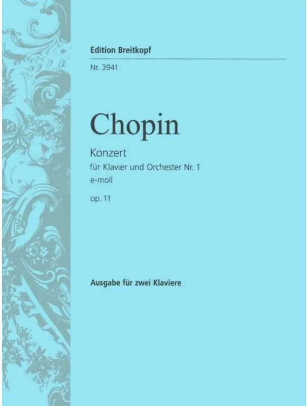 Frédéric Chopin Klavierkonzert Nr. 1 e-moll op. 11 (noty na čtyřruční klavír) Přímo Od Výrobce