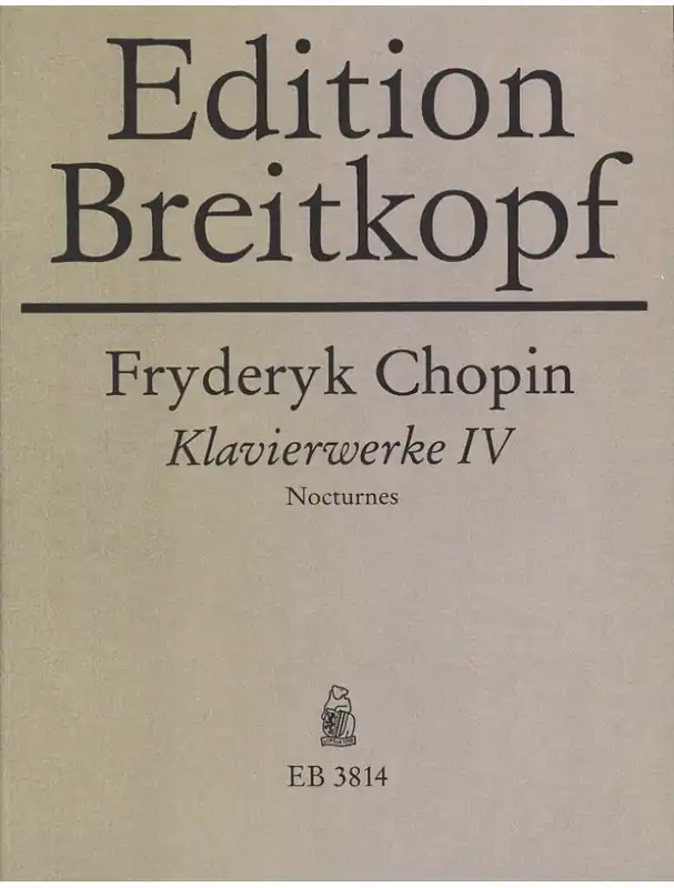 Ihned K Objednání Frédéric Chopin Klavierwerke 4 - Nocturnes (noty na klavír)