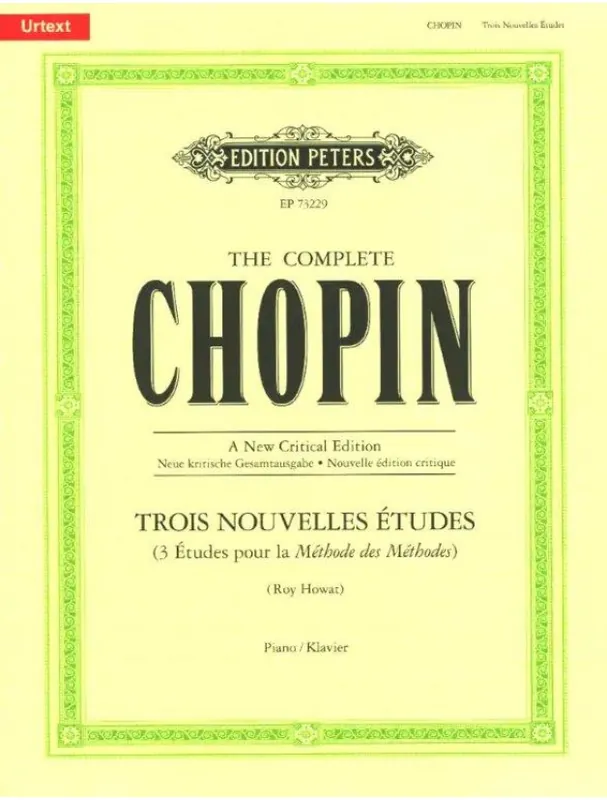 Frédéric Chopin Trois Nouvelles Etudes (noty na klavír) Výhodná Nabídka