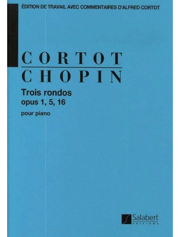 Frédéric Chopin Trois Rondos Opus 1, 5, 16 (noty na klavír) Odeslání Ihned