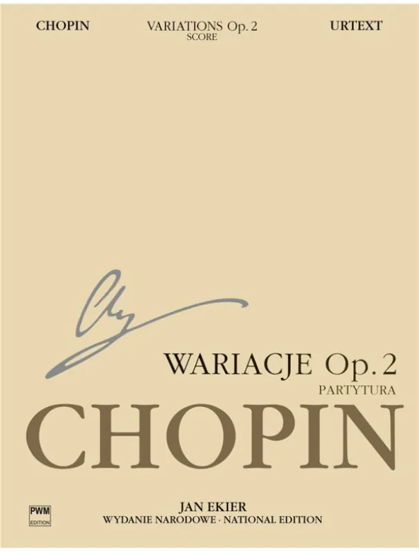 Frédéric Chopin Variations On La Ci Darem La Mano Fr. Don Giovanni (noty pro orchestr, partitura) Vysoce Kvalitní