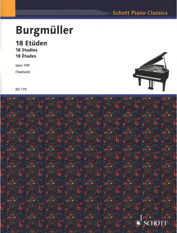 Horká Nabídka Friedrich Burgmüller 18 Studies op. 109 (noty na klavír)