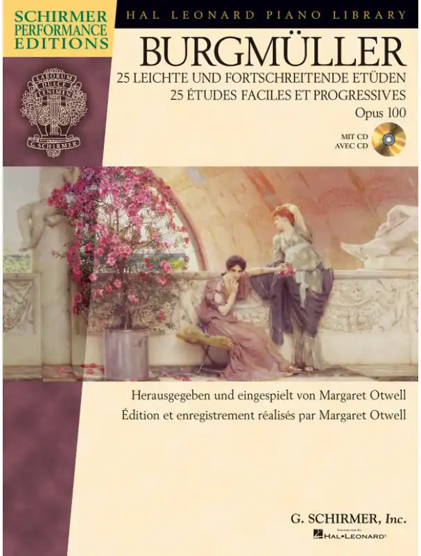 Friedrich Burgmüller 25 Leichte & Fortschreitende Etüden, Op.100 (noty na klavír) Přímo Od Výrobce
