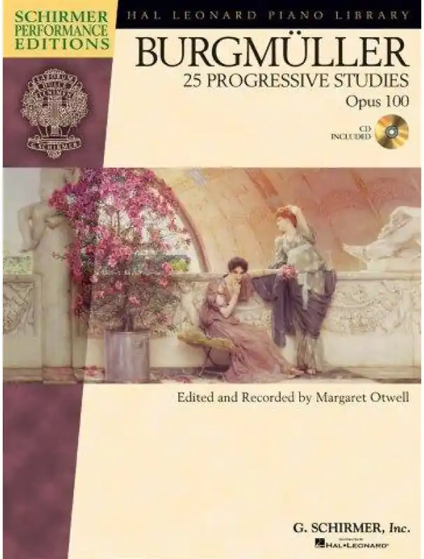 Sezónní Sleva Friedrich Burgmüller 25 Progressive Pieces (noty na sólo klavír) (+audio)