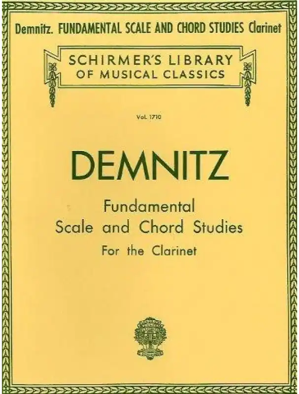 Friedrich Demnitz Fundamental Scale And Chord Studies For Clarinet (noty na klarinet) Časově Omezené