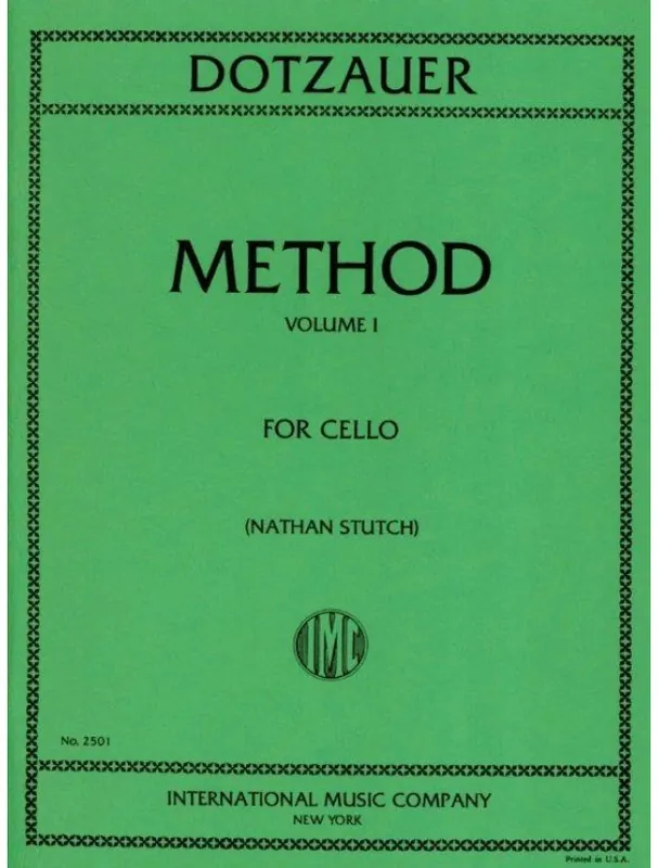Jen Po Omezenou Doba Friedrich Dotzauer Method Vol. 1 - Stutch (noty na violoncello)