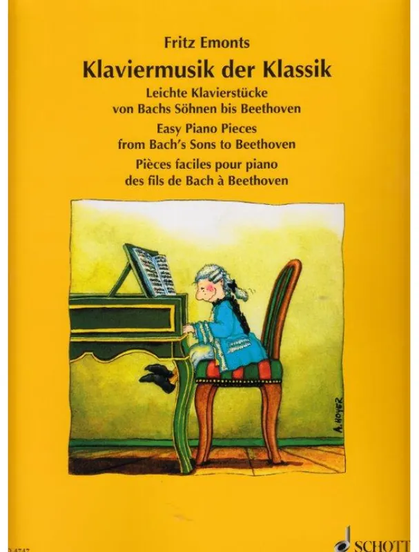 Nejprodávanější Fritz Emonts Výběr snadných skladeb (Bachové, Beethoven)
