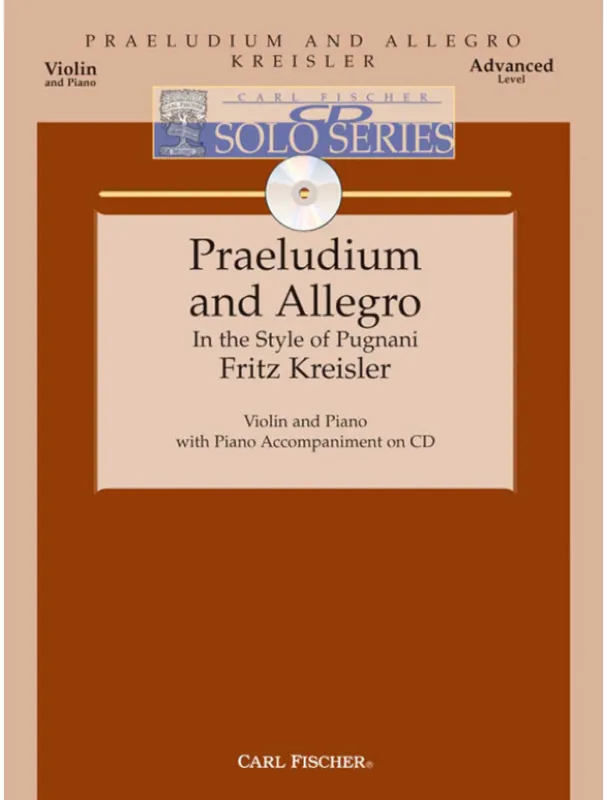 Nejlepší Cena Fritz Kreisler Praeludium and Allegro (noty na housle) (+audio)