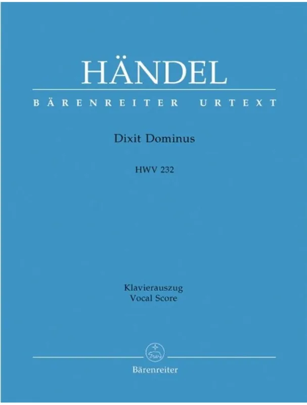 Nakupujte Hned G.F. Händel Dixit Dominus HWV 232 (noty na klavír, zpěv)