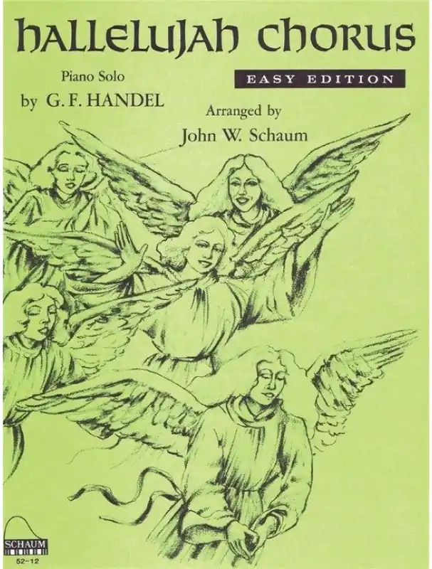 G.F. Händel Hallelujah Chorus (noty na klavír) Vysoce Kvalitní