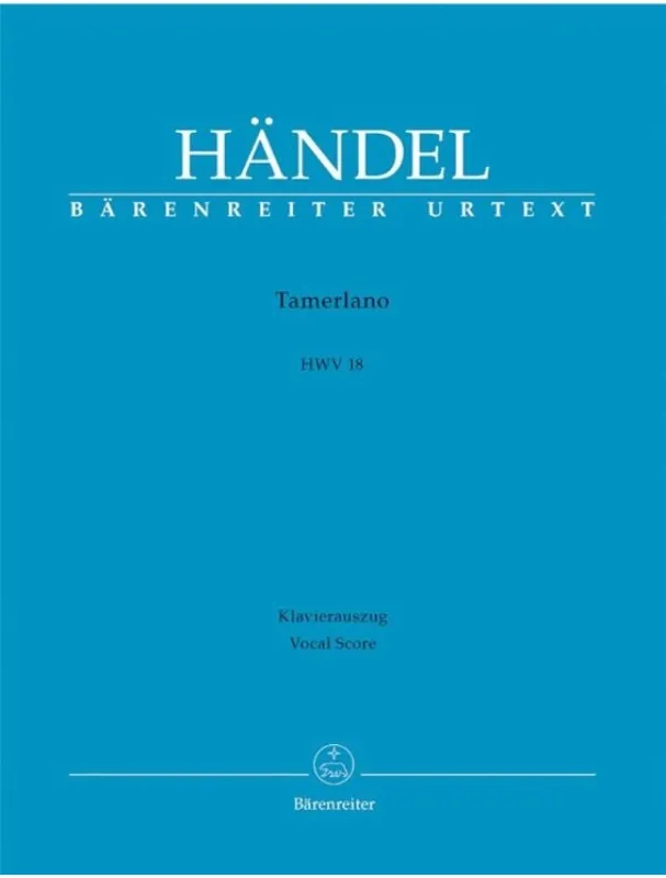 Zlevněný G.F. Händel Tamerlano HWV 18 (noty na klavír, zpěv)