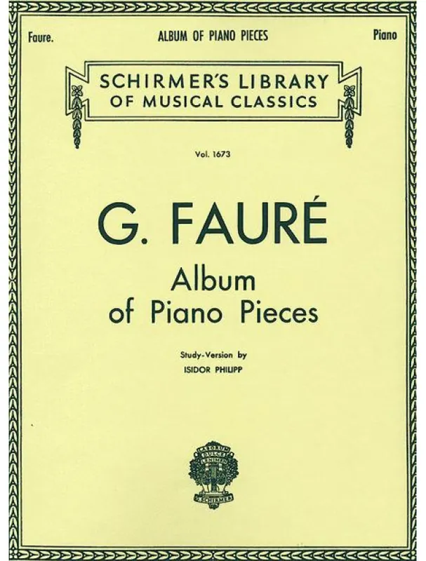 Gabriel Fauré Album Of Piano Pieces (noty na klavír) Akce