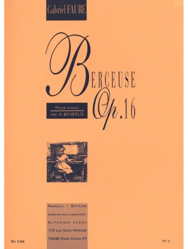 Omezená Nabídka Gabriel Faure Berceuse Op.16 (noty na klavír)