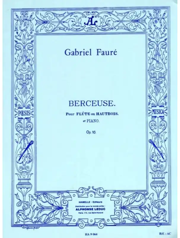 Nízká Cena Gabriel Fauré Berceuse Op.16 (noty na příčnou flétnu, klavír)