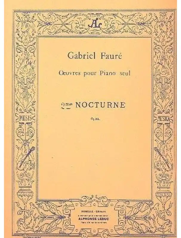 Gabriel Fauré Nocturne N02 (noty na klavír) Přímo Od Výrobce
