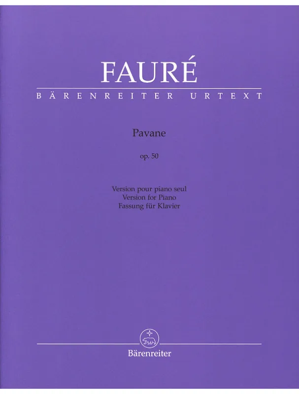 Vysoce Kvalitní Gabriel Fauré Pavane Op. 50 (noty pro klavír)