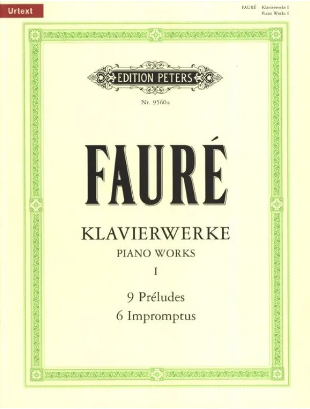 Cenový Hit Gabriel Fauré Piano Works 1 (noty na klavír)