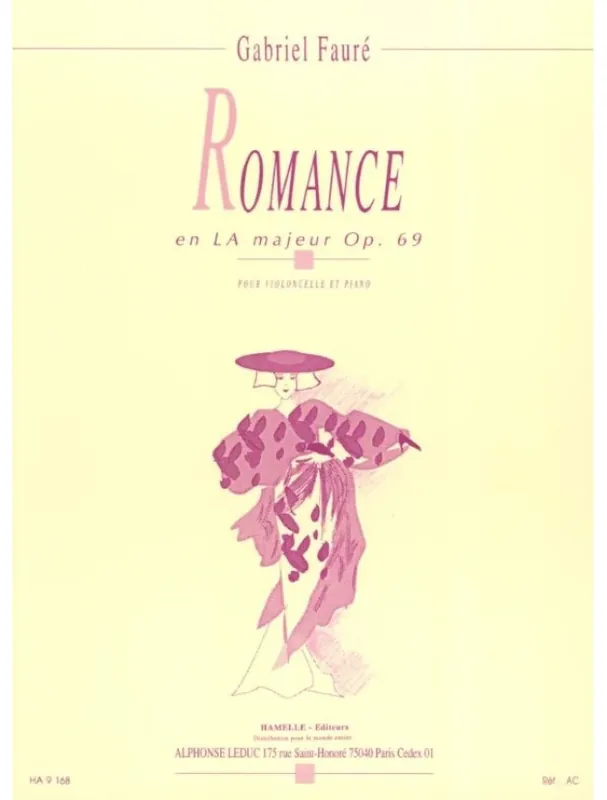 Gabriel Fauré Romance en La majeur (noty na violoncello, klavír) Super Cena