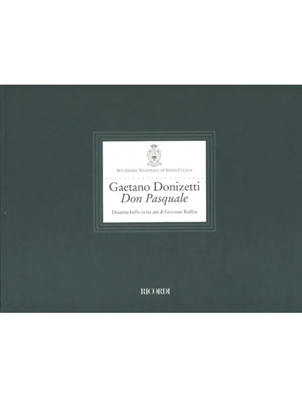 Sleva Gaetano Donizetti Don Pasquale - facsimile hardcover (noty, partitura)