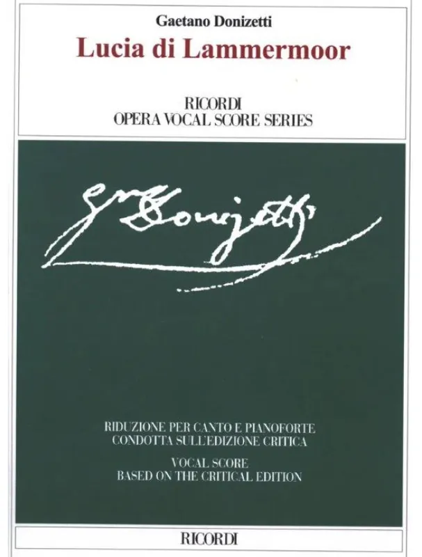 Gaetano Donizetti Lucia di Lammermoor (noty na klavír, zpěv) Finální Výprodej