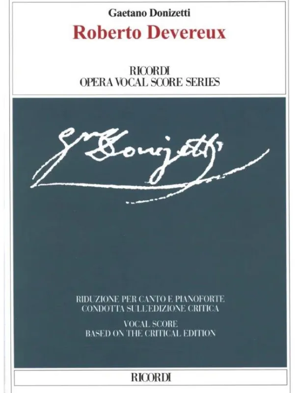 Nejprodávanější Gaetano Donizetti Roberto Devereux (noty na klavír, zpěv)