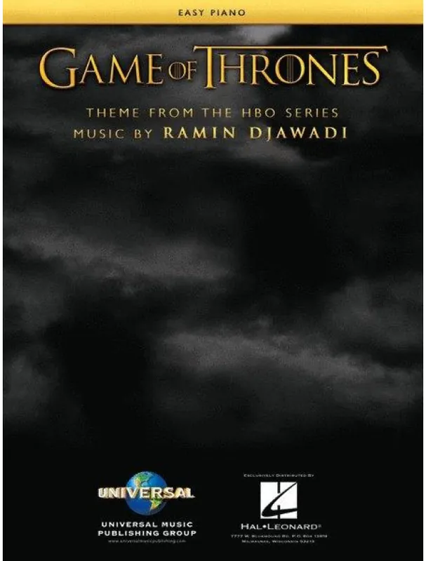 Akce Game of Thrones - Theme (noty na snadný klavír)