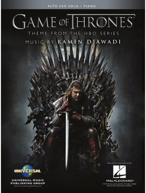 Game of Thrones / Hra o trůny - téma (noty na altsaxofon, klavír) Přímo Od Výrobce