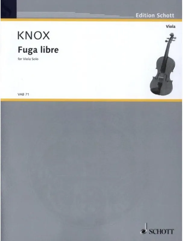 Garth Knox Fuga Libre (noty na violu) Nová Kolekce