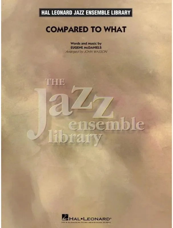 Poslední Šance Gene McDaniels Compared To What (noty pro jazzový orchestr, party, partitura)