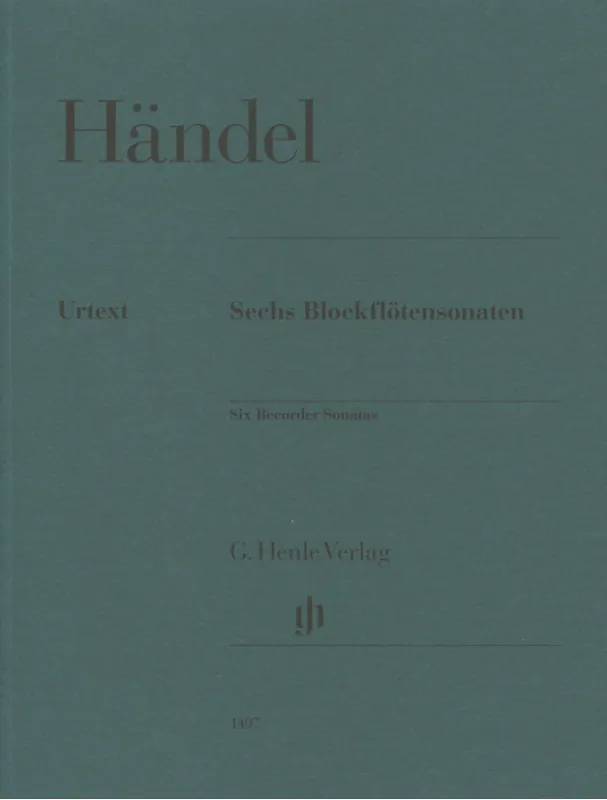 Georg Friedrich Händel 6 Recorder Sonatas (noty na zobcovou flétnu, klavír) Jen Po Omezenou Doba