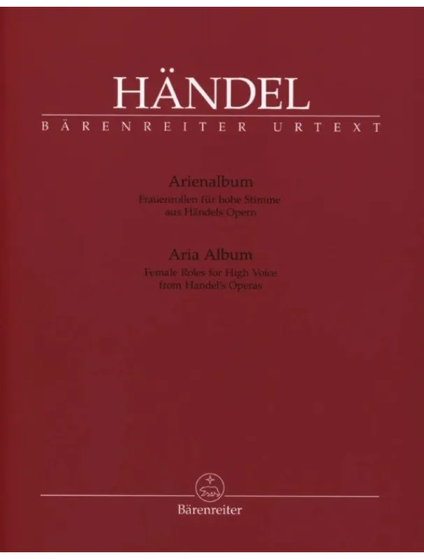 Georg Friedrich Händel Aria Album - Female Roles for High Voices (noty na klavír, zpěv) Super Cena