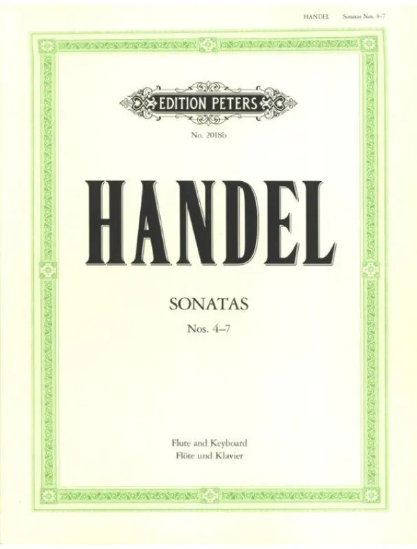 Výhodná Nabídka Georg Friedrich Händel Flute Sonatas 2 (noty na příčnou flétnu, klavír)