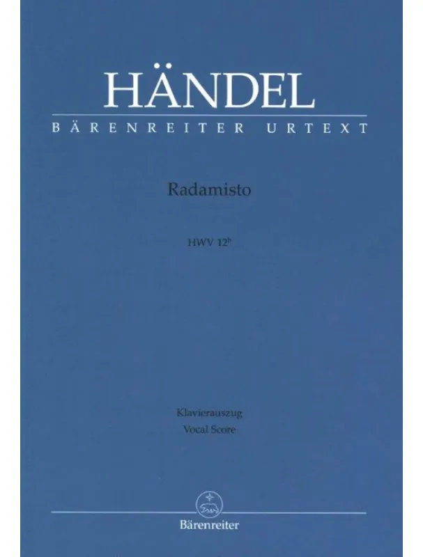 Georg Friedrich Händel Radamisto Wwv 12 B (noty na klavír, zpěv) Výprodej