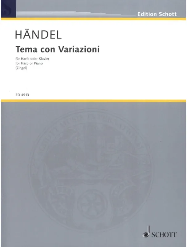 Georg Friedrich Händel Theme And Variations (noty na klavír) Dokud Zásoby Vydrží