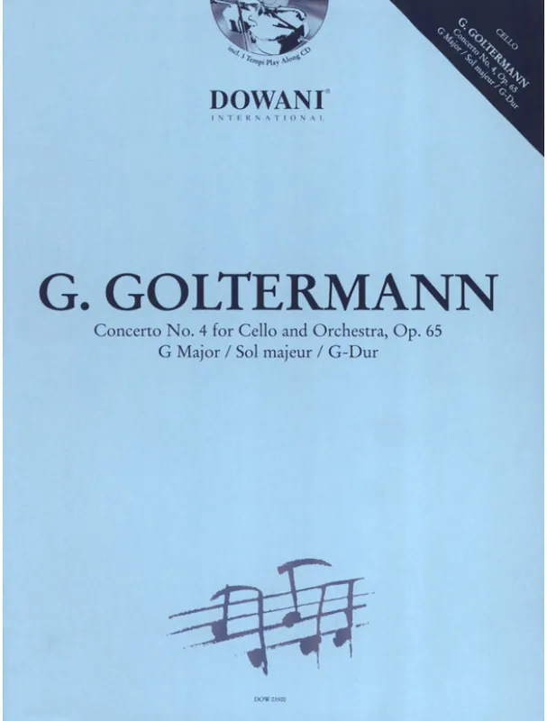 Georg Goltermann Concerto No. 4 (noty na violoncello) (+audio) Cenová Bomba