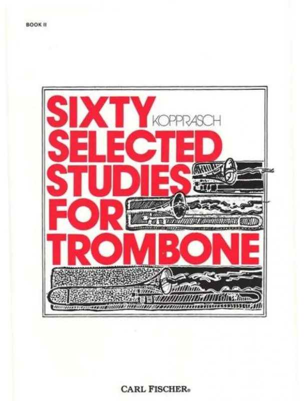 Novinka Georg Kopprasch 60 Selected Studies for Trombone 2 (noty na pozoun)