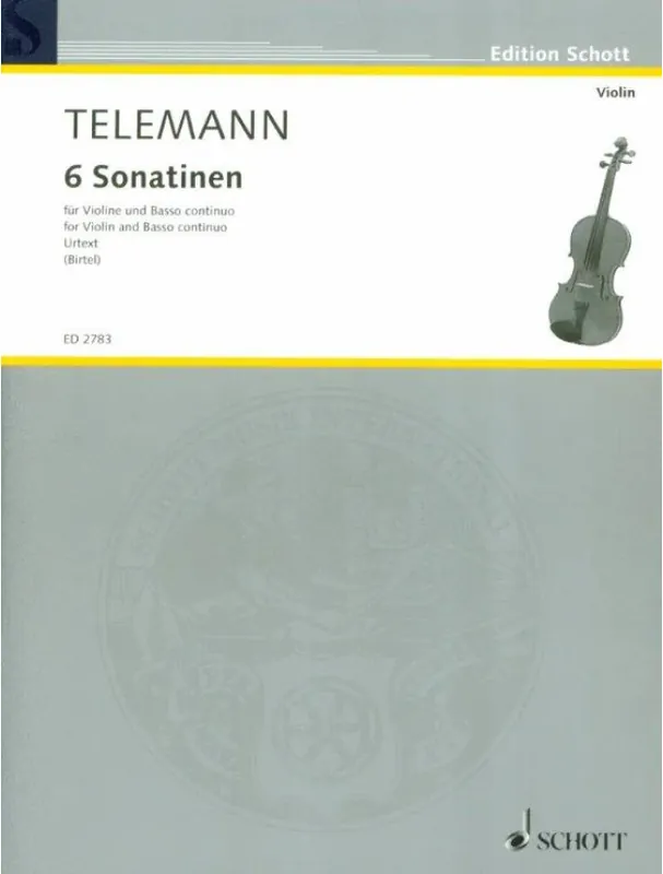 Akční Nabídka Georg Philipp Telemann 6 Sonatinen (noty na housle, klavír)