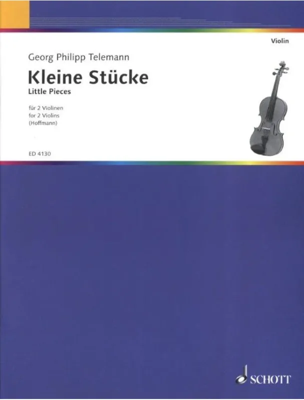 Pouze Dnes Georg Philipp Telemann Little Pieces (noty na housle, duet)