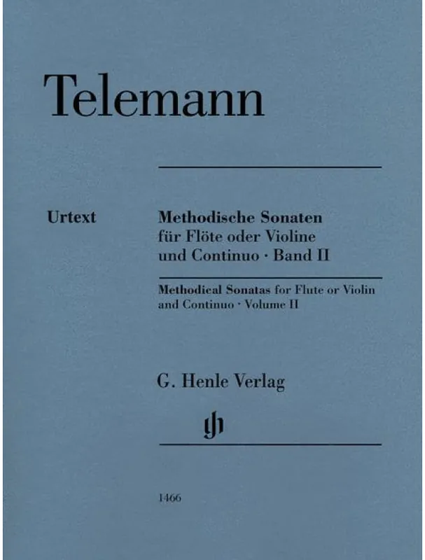 Georg Philipp Telemann Methodical Sonatas Volume 2 (noty na příčnou flétnu (housle), klavír) Omezená Nabídka