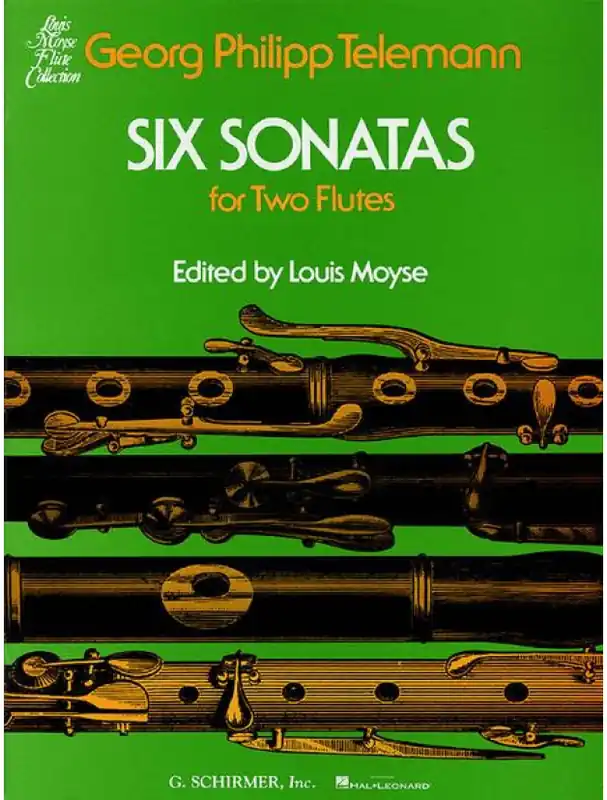 Georg Philipp Telemann Six Sonatas for 2 Flutes (noty na příčnou flétnu) Nejprodávanější